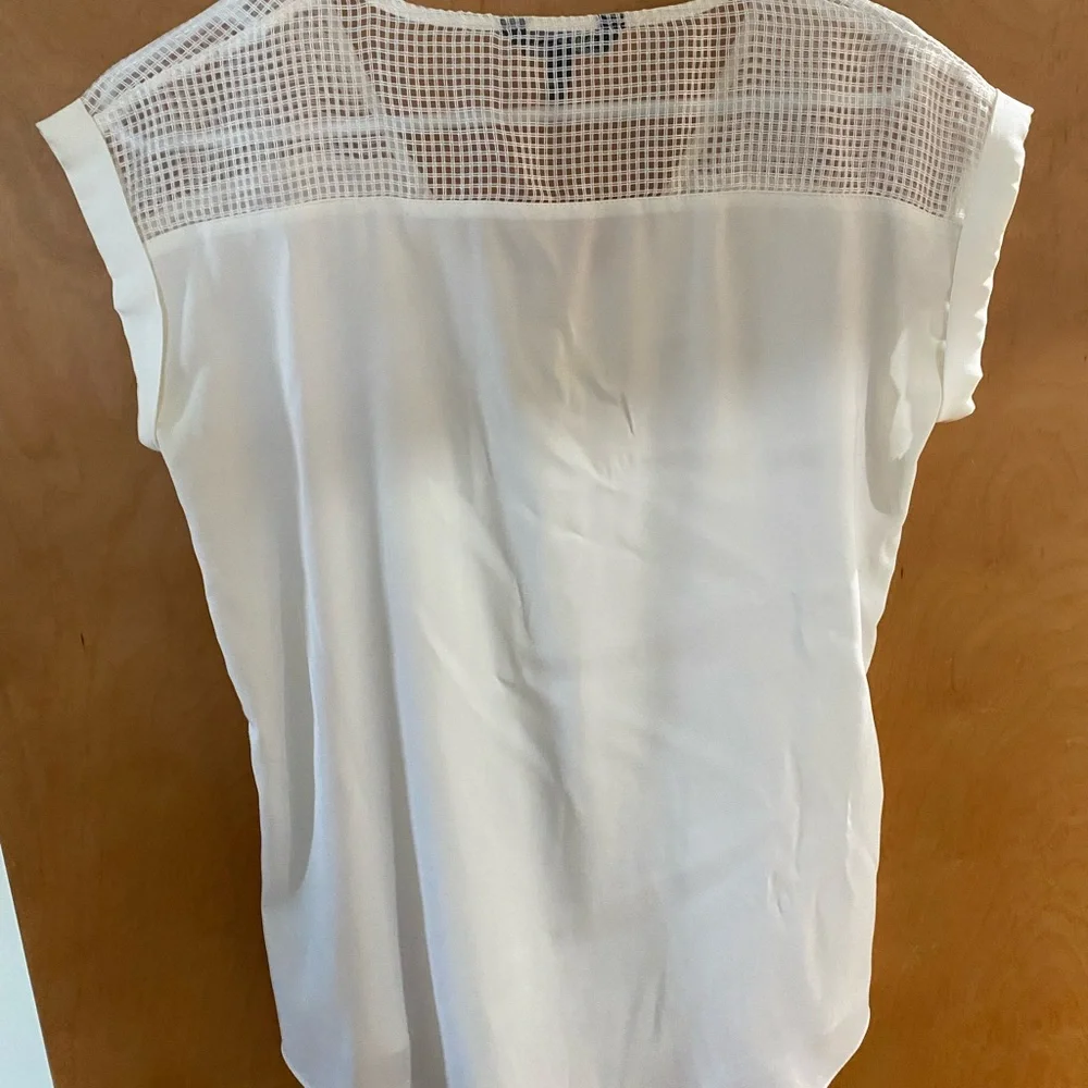 Express White Zipper-Front Top - Picture 2 of 8
